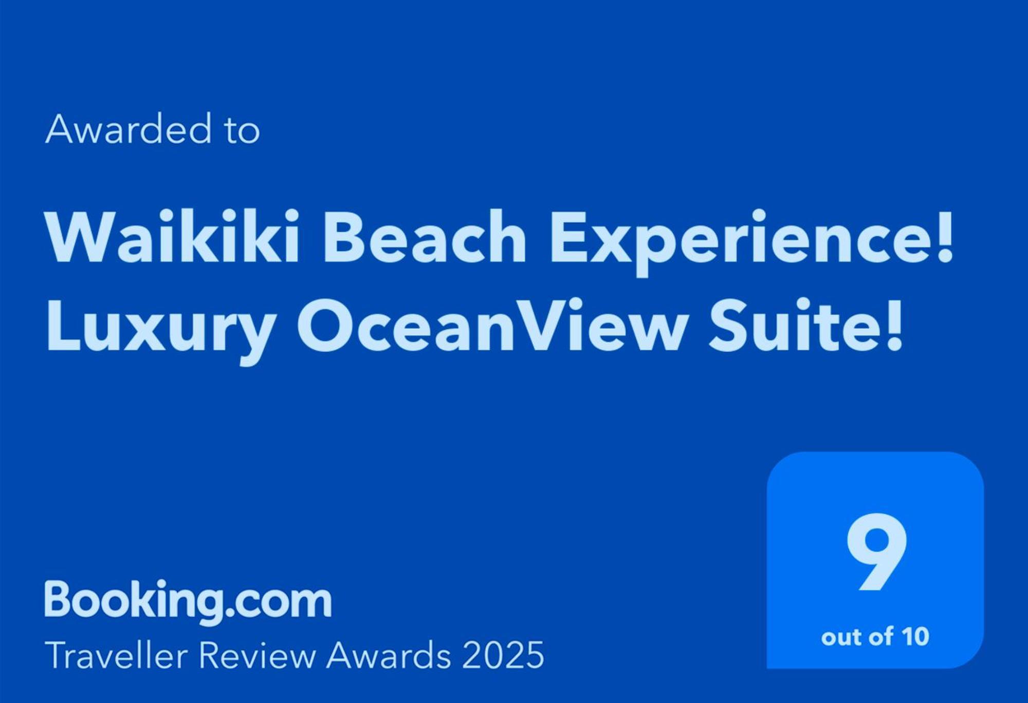 Waikiki Beach Experience! Luxury Oceanview Suite! Гонолулу Экстерьер фото